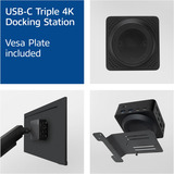 ACT Connectivity Universeel USB-C Dockingstation 4K Zwart