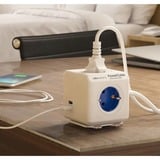 Allocacoc PowerCube | Extended USB | stekkerdoos Wit/blauw