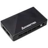 Chieftec Hunter 3 midi tower behuizing Zwart | 2x USB-A | 1x USB-C | RGB | Tempered Glass