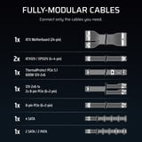 Corsair RM850e ATX 3.1 Geluidsarme ATX-voeding met ThermalProtect 12V-2x6-kabel modulaire 850 watt voeding  Wit, 1x 12V-2x6, 3x PCIe