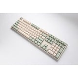 Ducky One 3 Matcha, toetsenbord Crème/groen, US lay-out, Cherry MX Blue, PBT Double Shot, hot swap