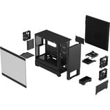 Fractal Design Pop Silent Black TG Clear Tint midi tower behuizing Zwart | 2x USB-A | Tempered Glass