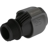 GARDENA Verbindingsstuk 25 mm x 1" buitendraad Zwart/grijs, 2763-20