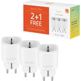 Hombli Smart Socket EU - Promo pack 2+1 schakel stekkerdoos Wit, 3 stuks