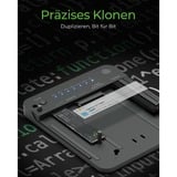 ICY BOX IB-2913MCL-C31 CloneStation dockingstation Zwart, M.2 NVMe en SATA naar M.2 NVMe dual bay