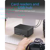 ICY BOX ICY Box IB-1233CL-CR dockingstation Zwart