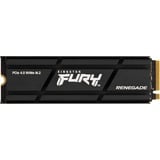 Kingston FURY Renegade met Heatsink 500 GB SSD Zwart, SFYRSK/500G, M.2 2280, PCIe 4.0 NVMe