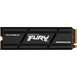 Kingston FURY Renegade met Heatsink 500 GB SSD Zwart, SFYRSK/500G, M.2 2280, PCIe 4.0 NVMe