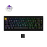 Lemokey P2 HE-M1 Wireless Magnetic Switch Custom Gaming Keyboard Zwart, US lay-out, Gateron Double-Rail Magnetic Nebula, 65%, RGB leds, double-shot PBT, hot swap, Knob, 2.4GHz | Bluetooth 5.2 | USB-C