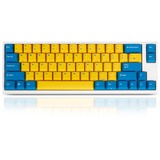 Leopold FC660MR/EYBPD(W), gaming toetsenbord Wit/geel, US lay-out, Cherry MX Red