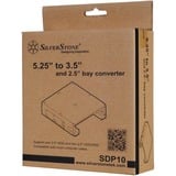 SilverStone SST-SDP10B inbouwframe Zwart, Retail