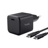 Trust Maxo USB-C GaN Oplader 65W - Ultracompact Zwart, Power Delivery
