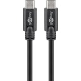 goobay Sync & Charge Super Speed USB-C kabel Zwart, 2 meter