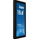 iiyama ProLite TF1633MSC-B1 15.6" touchscreen monitor Zwart, Touch, HDMI, DisplayPort, Audio, USB