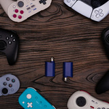 8BitDo 8BitDo Retro Receiver for Nintendo Gamecube bluetooth adapter Blauw