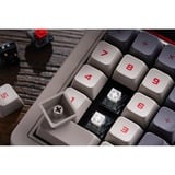 8BitDo Retro 18 Mechanical Numpad - N Edition Grijs/rood, Kaih Box White switch V2, Dye-sub PST keycaps, USB / 2,4 GHz / Bluetooth