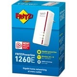 AVM FRITZ!Powerline 1260E International Wit, 1 stuks, Mesh Wi-Fi