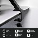 Arozzi Arena Desk Riser Small - Black bevestiging Zwart
