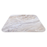 Arozzi ZONA Quattro Floor Pad - White Marble beschermingsmat Wit/grijs