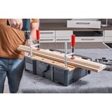 BESSEY Geheel stalen tafelklem GTR12 lijmklem Zilver/rood