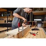 BESSEY Geheel stalen tafelklem GTR12 lijmklem Zilver/rood