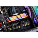 Corsair 64 GB DDR4-3600 Quad-Kit werkgeheugen Zwart, CMW64GX4M4D3600C18, Vengeance RGB PRO, XMP