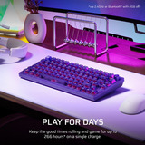 Corsair K65 Plus Wireless RGB mechanisch gaming toetsenbord Paars, US lay-out (QWERTY), Corsair MLX Red v2, 75%, RGB leds, PBT double-shot