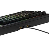 Glorious GMMK 3 75% Prebuilt Wired Black RGB mechanisch gaming toetsenbord Zwart, US lay-out (QWERTY), Glorious Fox, 75%, RGB, GPBT-doubleshot keycaps, Knob
