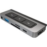 Hyper HyperDrive 6-in-1 USB-C Media Hub dockingstation Donkergrijs