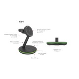 ICY BOX 3-in-1 draadloos oplaadstation Zwart, IB-SH102-CH