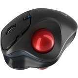 KeySonic KSM-6101RF-EGT trackball Zwart/rood, 600 - 1000 DPI