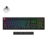 Keychron K10X-C3 RGB mechanisch toetsenbord Zwart, US lay-out (QWERTY), Keychron Super Brown, 100%, RGB, Cherry Double-shot PBT Keycaps, Bluetooth / USB-C