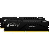 Kingston FURY 32 GB DDR5-6000 Kit werkgeheugen Zwart, KF560C30BBK2-32, Fury Beast, XMP