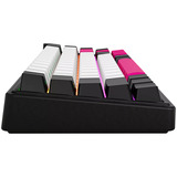 LORGAR KBP70MW RGB mechanisch gaming toetsenbord Zwart, US lay-out (QWERTY), LOGAR Toxic Purple, 65%, RGB, Hot-swappable, PBT Double-shot, Bluetooth | 2.4GHz | USB