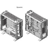 Lian Li Odyssey X Tower-behuizing Zilver | 2x USB-A 3.2 (5 Gbit/s) | USB-C 3.2 (5 Gbit/s) | Audio
