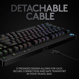 Logitech G PRO Mechanical Gaming Keyboard Zwart, US-International, GX Blue (Clicky), TKL