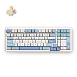 MCHOSE K99 V2 Wireless Gasket Mount Mechanical Keyboard Wit, US lay-out (QWERTY), Kailh Box Icy Creamsicle, 99%, 98%, RGB, PBT Keycaps, Hot-Swap, 2.4 GHz | Bluetooth | USB-C