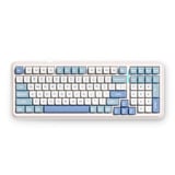 MCHOSE K99 V2 Wireless Gasket Mount Mechanical Keyboard, gaming toetsenbord Wit/blauw, US lay-out, Kailh Box Icy Creamsicle, 98%, RGB, PBT Keycaps, Hot-Swap, 2.4 GHz | Bluetooth | USB-C