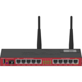 MikroTik RB2011UiAS-2HnD-IN router Zwart/rood