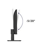 Philips 24E1N1200A/00 23.8" monitor Zwart, VGA, HDMI, DisplayPort, Audio, 120 Hz