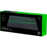 Razer Ornata V3 X Low Profile RGB gaming toetsenbord Zwart, US lay-out (QWERTY), Membraan, 100%
