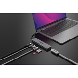 Sitecom 7-in-1 USB-C Power Delivery Multiport dockingstation Grijs