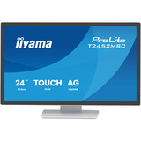 iiyama ProLite T2452MSC-W1AG 24" touchscreen monitor Wit, 100 Hz, Touch, HDMI, DisplayPort, USB, Audio