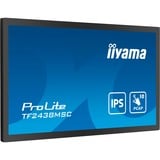 iiyama ProLite TF2438MSC-B1 23.8" touchscreen monitor Zwart, Touch, HDMI, DisplayPort, Audio