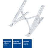 ACT Connectivity Laptopstandaard aluminium, opvouwbaar Aluminium, Hoogte verstelbaar in 7 standen