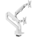 Arozzi Alzare Neo Duo - Gas Spring Monitor Arm - White monitorarm Wit