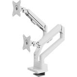 Arozzi Alzare Neo Duo - Gas Spring Monitor Arm - White monitorarm Wit