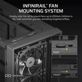 Corsair FRAME 4000D RS midi tower behuizing Zwart | 2x USB-A | 1x USB-C | Tempered Glass