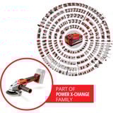EINHELL AXXIO accu haakse slijper 18/125 Q Rood/zwart, Accu en oplader niet inbegrepen