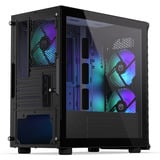 ENDORFY Signum M30 ARGB mini tower behuizing Zwart | 2x USB-A | 1x USB-C | RGB | Tempered Glass